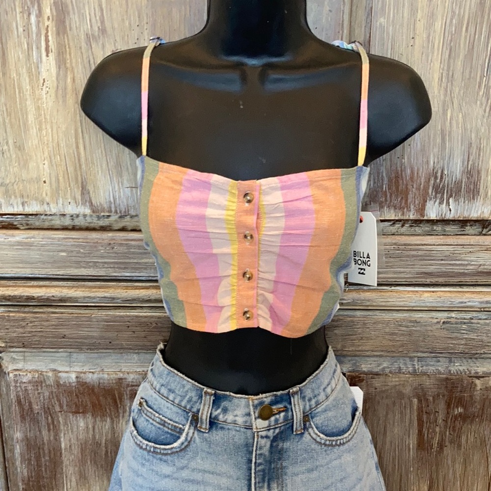 Billabong Let’s go Crop Top Size Large
